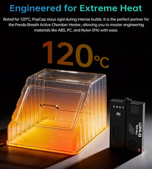 BIQU PopCap top cover for Snapmaker U1 — rated to 120 C for ABS and high-temperature filaments