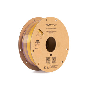 Snapmaker Silk Dual-Color PLA Filament in Aurora Gold — spool, view 2