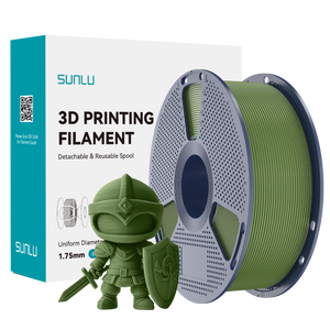 Sunlu PLA+ Filament — Olive Green 1 kg spool