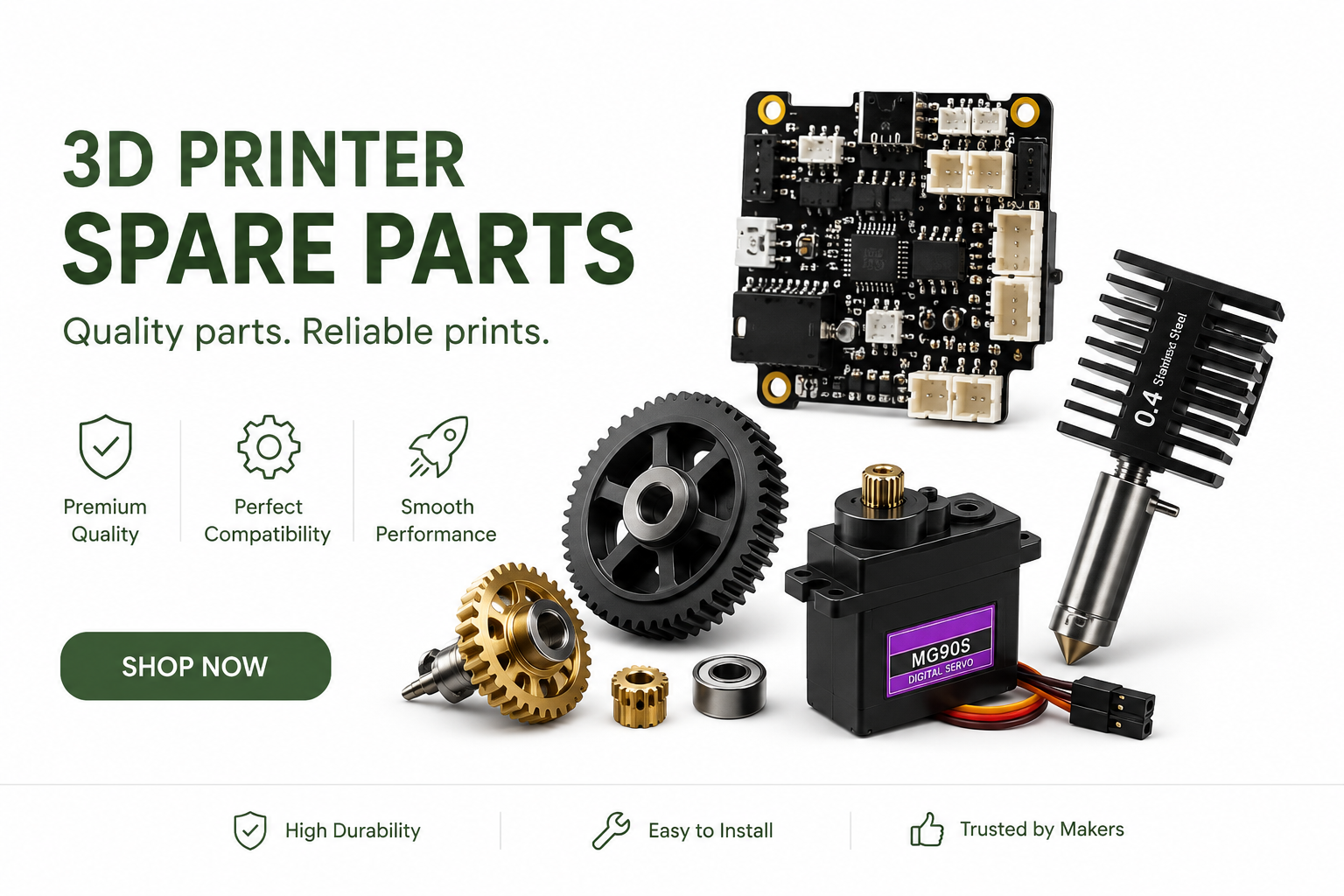 3D Printing Spare Parts and Accessories