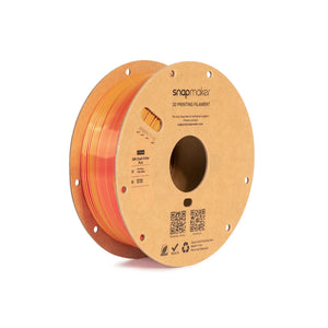Snapmaker Silk Dual-Color PLA Filament in Sunset Ember — spool, view 2