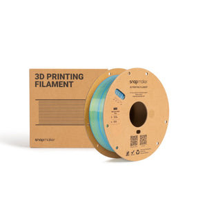 Snapmaker Silk Dual-Color PLA Filament in Mint Lemonade — spool, view 4