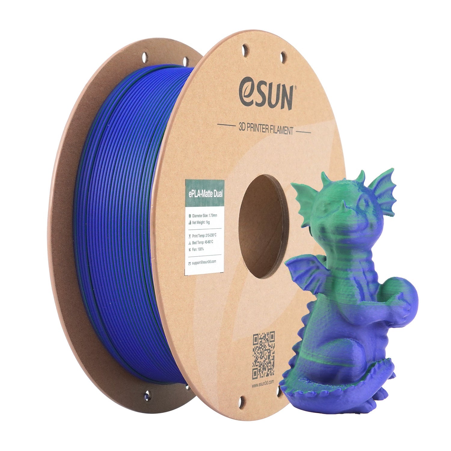 eSun PLA Matte Filament 1.75 mm 1KG