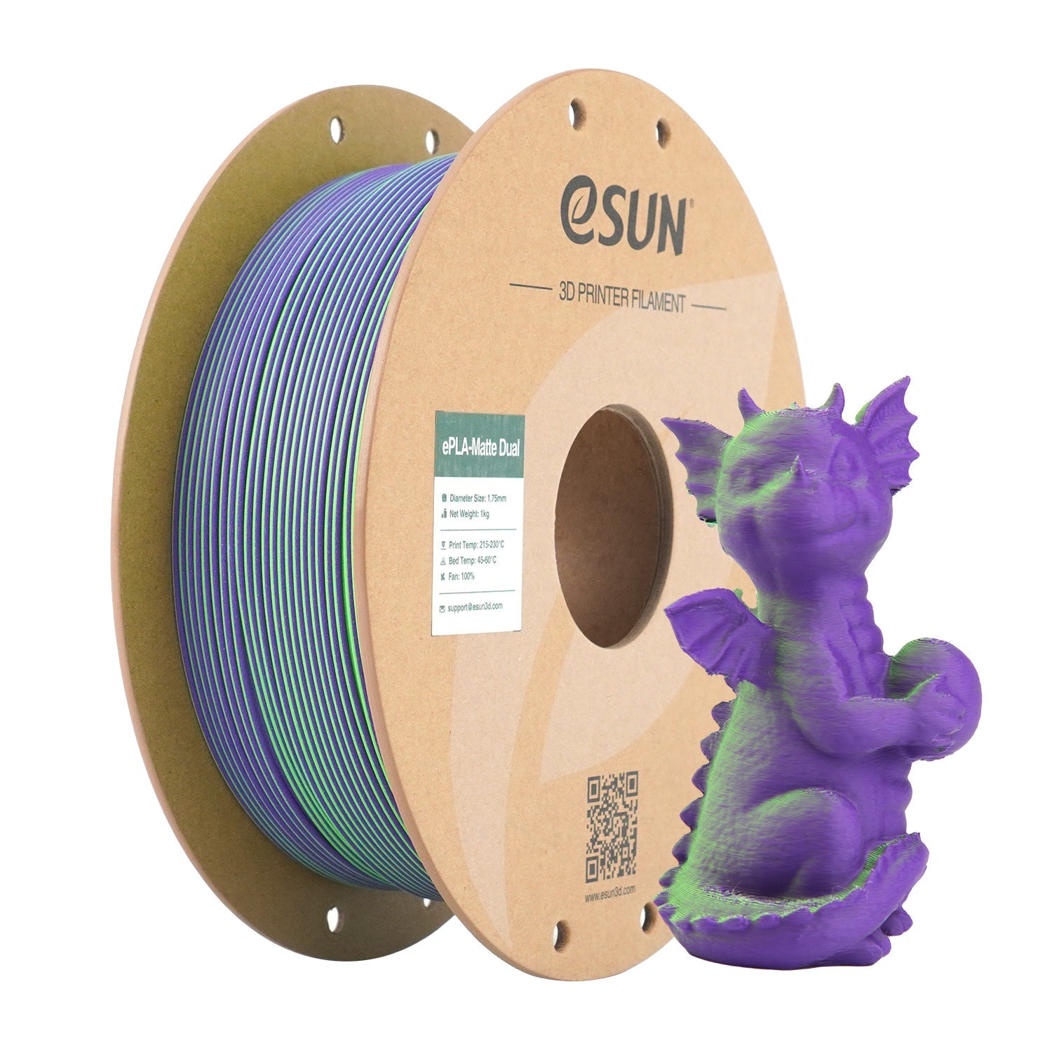 eSun PLA Matte Filament 1.75 mm 1KG