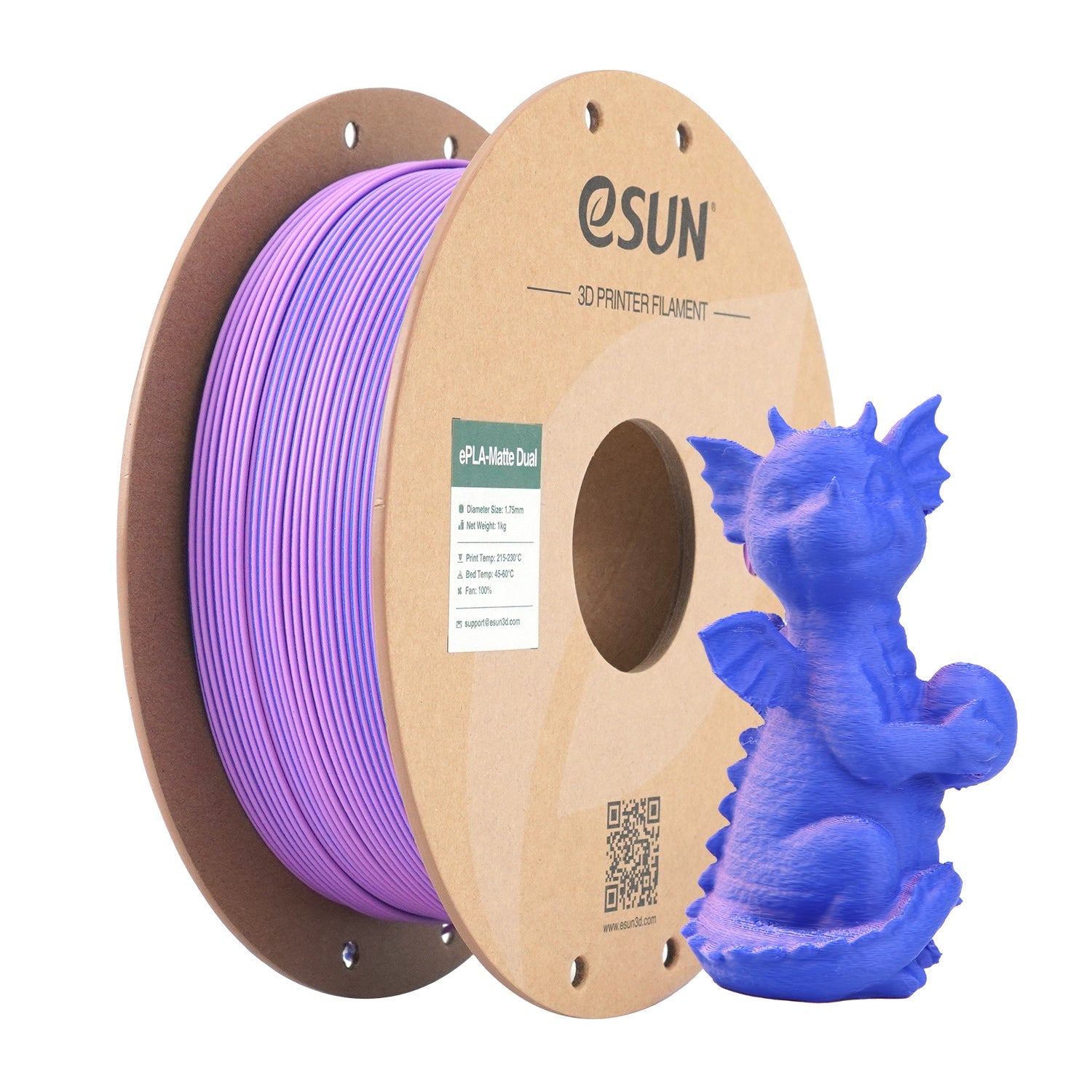 eSun PLA Matte Filament 1.75 mm 1KG