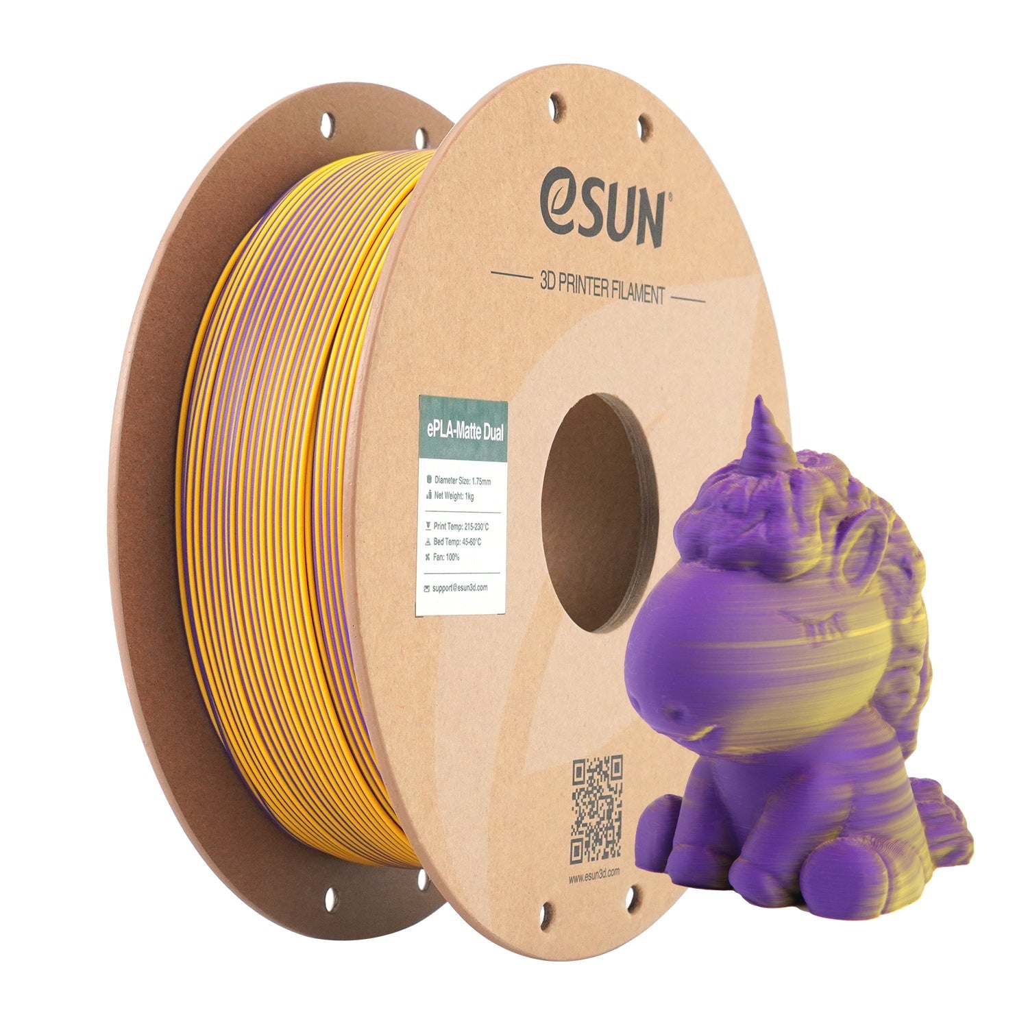 eSun PLA Matte Filament 1.75 mm 1KG