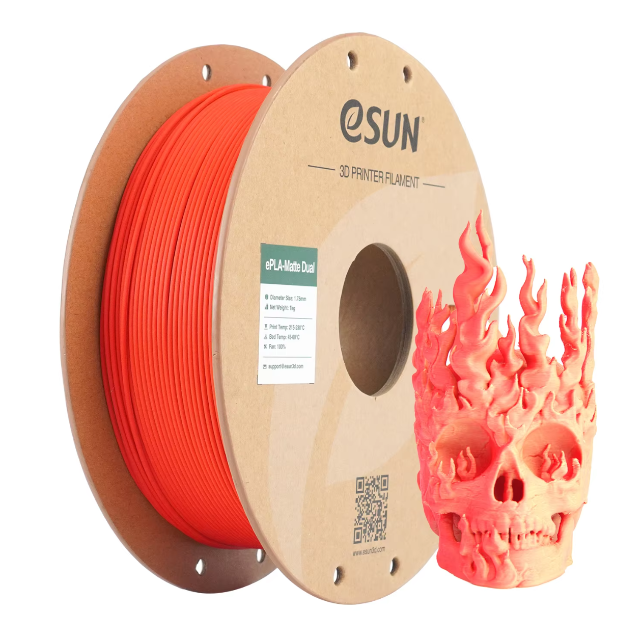 eSun PLA Matte Filament 1.75 mm 1KG