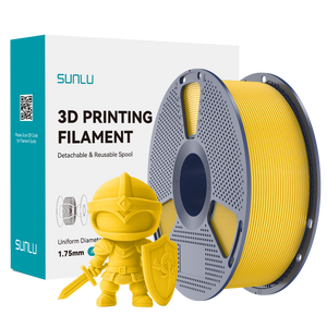 Sunlu PLA+ Filament — Vivid Yellow 1 kg spool, second view