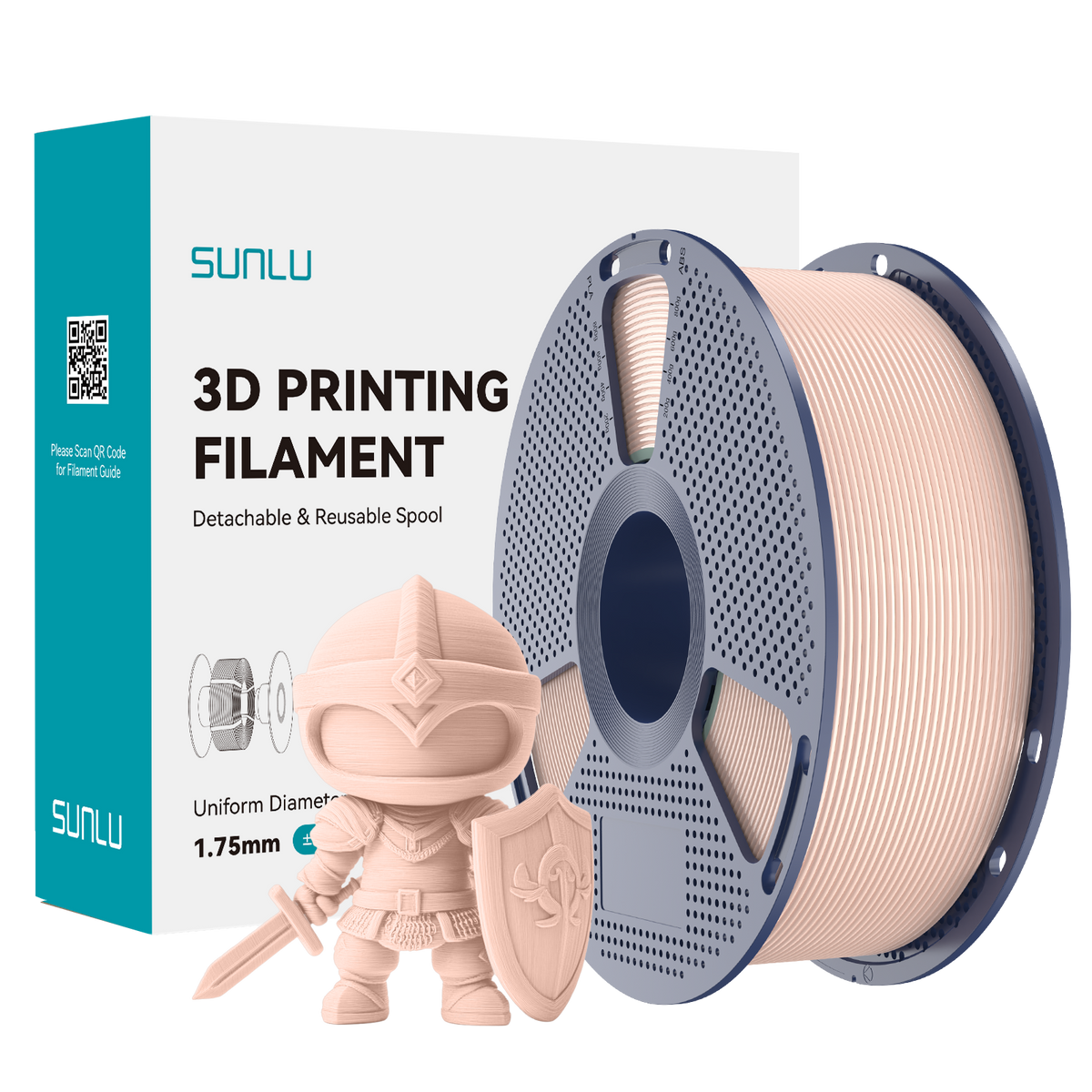 Sunlu PLA+ Filament — Beige 1 kg spool